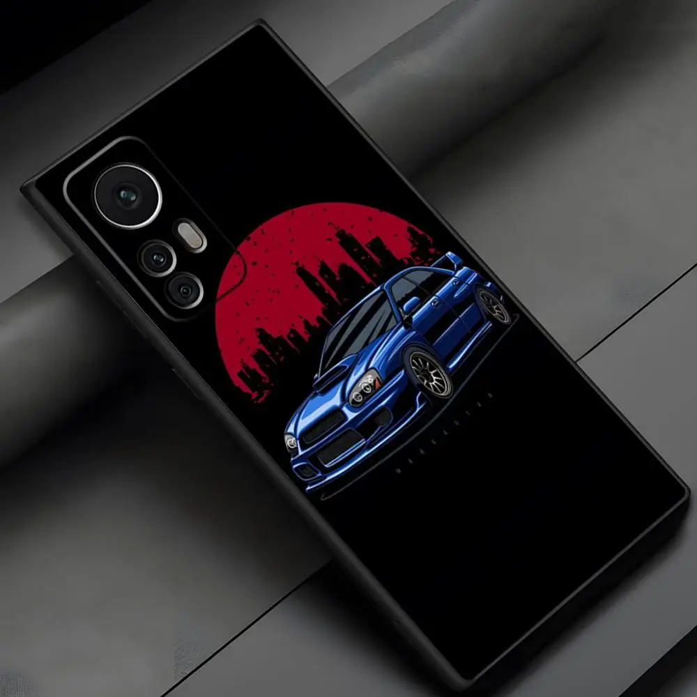 Subaru WRX Sti Logo fire protection Phone Case For Samsung S 24 23 22 21 20 fe plus ultra a 24 34 54 53 luxury Black shell Cover