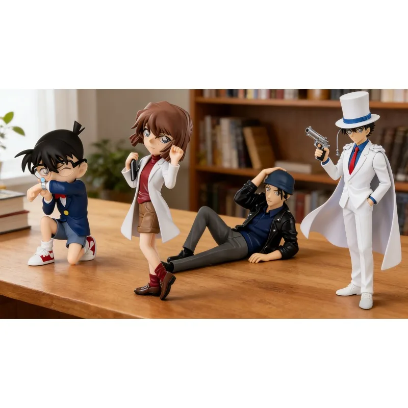 

In Stock Japanese Version SEGA Detective Conan Prize Figures Edogawa Conan Kogoro Mori Ai Haibara Kaito Kid Anime Figure Gift
