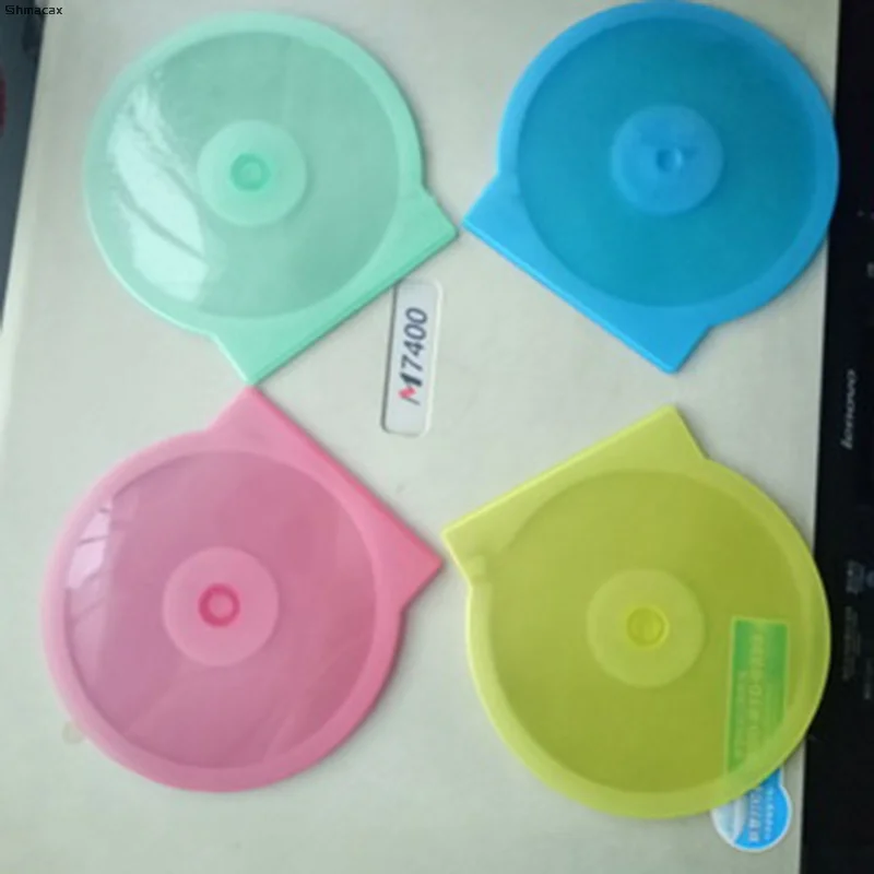 1PC 収納ボックス 12.5 センチメートル透明プラスチックラウンドディスクケース CD ケース肥厚 CD DVD ディスクボックス