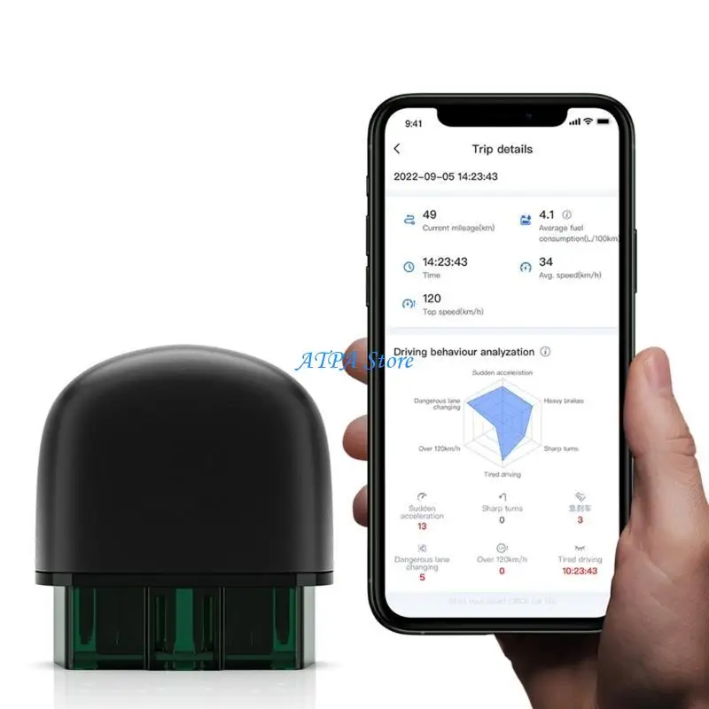 

U13C Small Vehicle Diagnostic Scanners Wireless Bluetooth-compatible Connection Fault Code