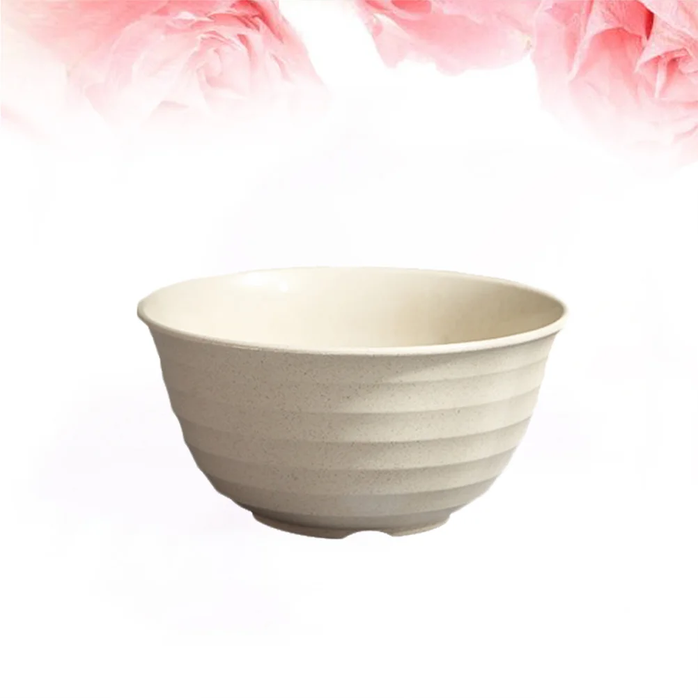 

4pcs 7Inch Wheat Straw Bowls Large Eco-Friendly Stackable Food Containers Bpa Free Rice Vegetable Serving Bowl For Home
