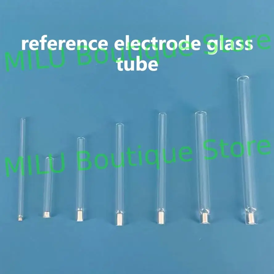 مختبر عالي الجودة 6 مللي متر القطب المرجعي للكلوريد الفضي 4 مللي متر أنبوب زجاجي جسر الملح مع السيراميك المسامي
