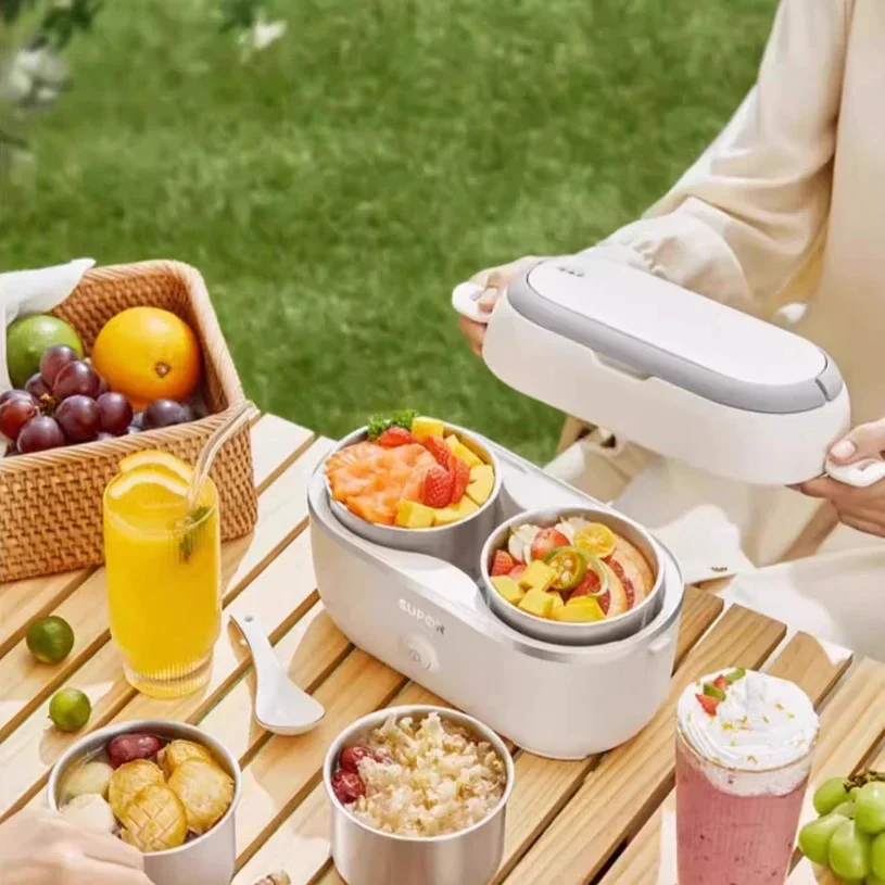 Heating lunch box can be plugged in for office workers to keep warm electric steaming self-heating lunch box portable lazy