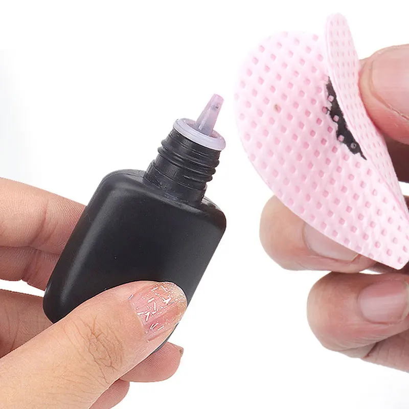 200PCS Tücher Papier Baumwolle Wimpern Kleber Entferner Wischen Mund Der Kleber Flasche Verhindern Verstopfen Kleber Reiniger Pads Lash verlängerung – Detail 4