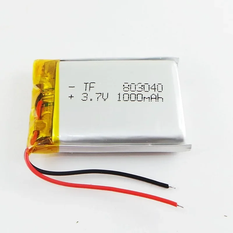 مكبر صوت بلوتوث لاسلكي بني جديد 3.7 فولت بطاقة صوت عن طريق شحن بطارية ليثيوم بوليمر 1000 مللي أمبير في الساعة خلية ليثيوم أيون قابلة لإعادة الشحن