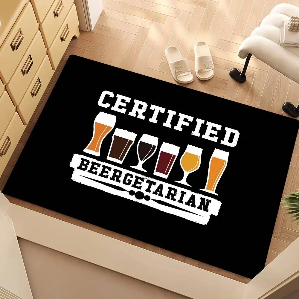 Daddy Needs Beer Floor Mat Suitable For Living Room Kitchen Bathroom Non-slip Mat Household Foot Mat