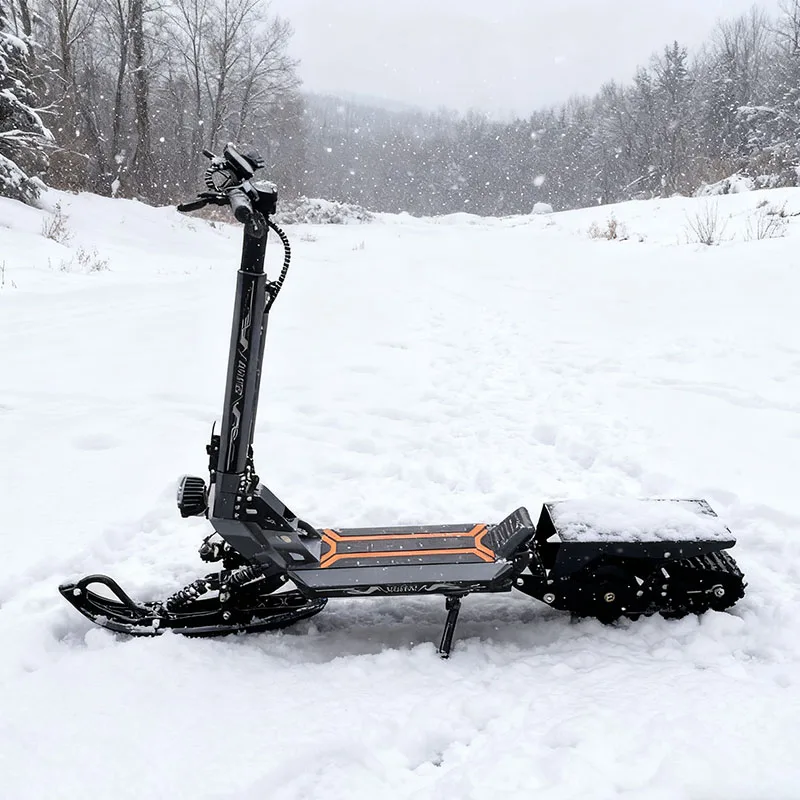 48 800 W 20 Ah Adult Off-road Snow Scooter Snowmobile 3-in-1 40 km/h 150 kg Capacity Includes Front and Rear Tires.