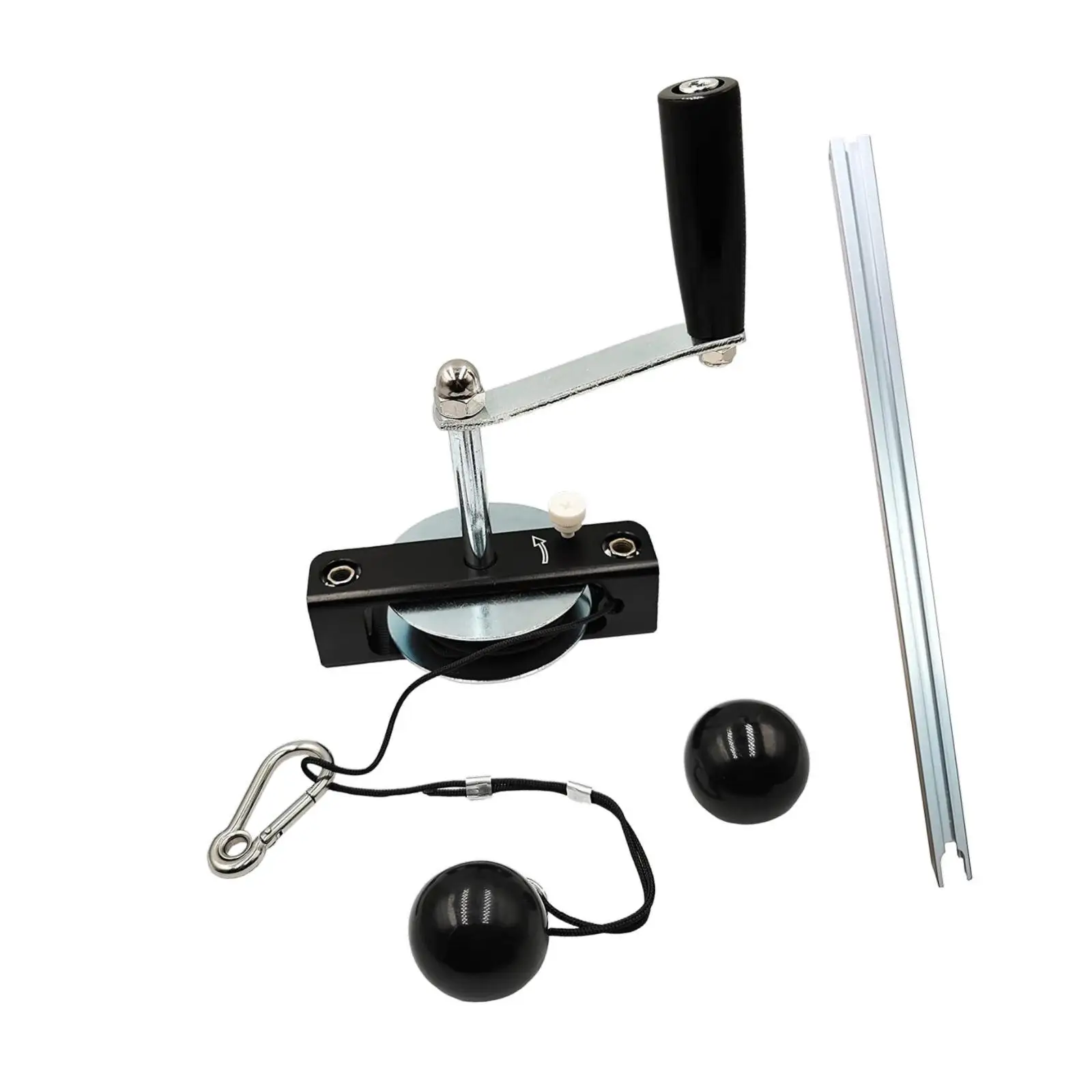 Portable Sawmill Part Chainsaw Mill Winch Kit Manual Auxiliary Tool Black Silver for Stable Efficient Woodworking Milling