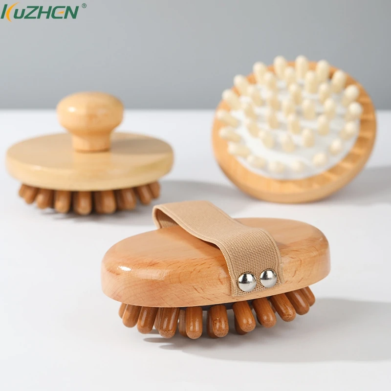 

Wood Handheld Meridian Gua Sha Massage Comb Hair Care Shampoo Brush Body Sculpting Massage For Waist Leg Relaxation Tool