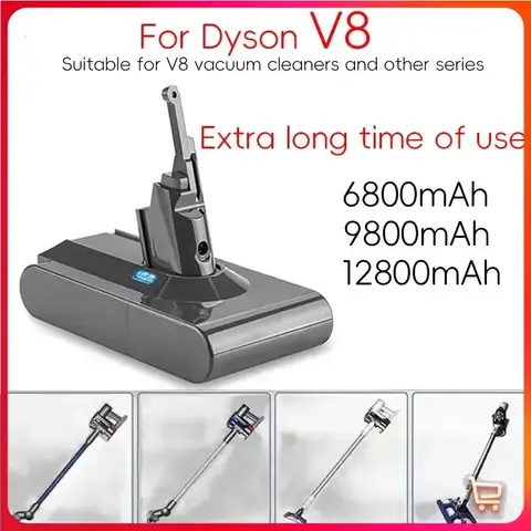 The new Dyson V8 21.6V large capacity rechargeable, portable Dyson V8 battery cordless vacuum handheld vacuum cleaner battery.:.