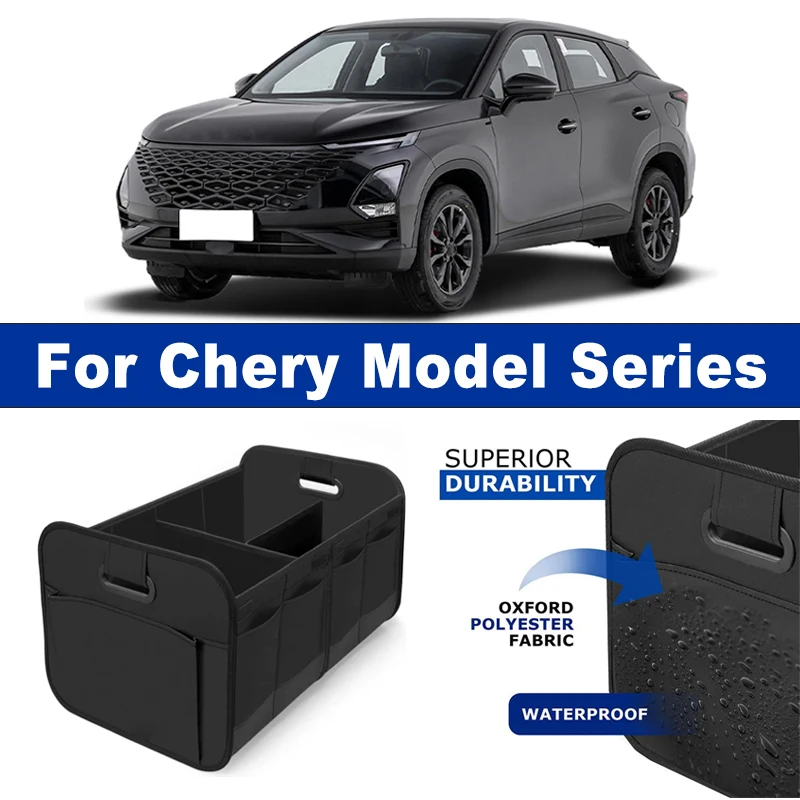 

Foldable Car Organizer Portable Storage Box With Side Net for Chery Tiggo 3 5 7 8 Arrizo E3 Fulwin Win Jetour