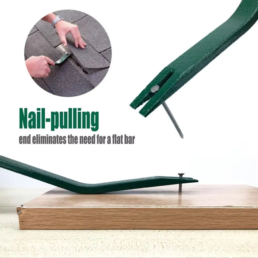 Steel Construction Nail Puller Sturdy Design Heavy Duty Nail Remover Tool Green Color Snake Shape Nail remover Furnish Roof