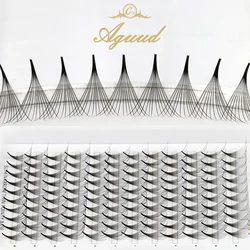 AGUUD Sharp Pointy Base Russian Volume Fałszywe przedłużanie rzęs Premade Narrow Thin Stem Silk Lashes Extension Ready Fan Eyelash