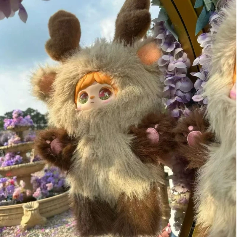 Caja ciega Original IP Mielno, nueva serie de animales, Kapibala Elk, 600% muñeca peluda grande, caja ciega de moda, regalo de Navidad