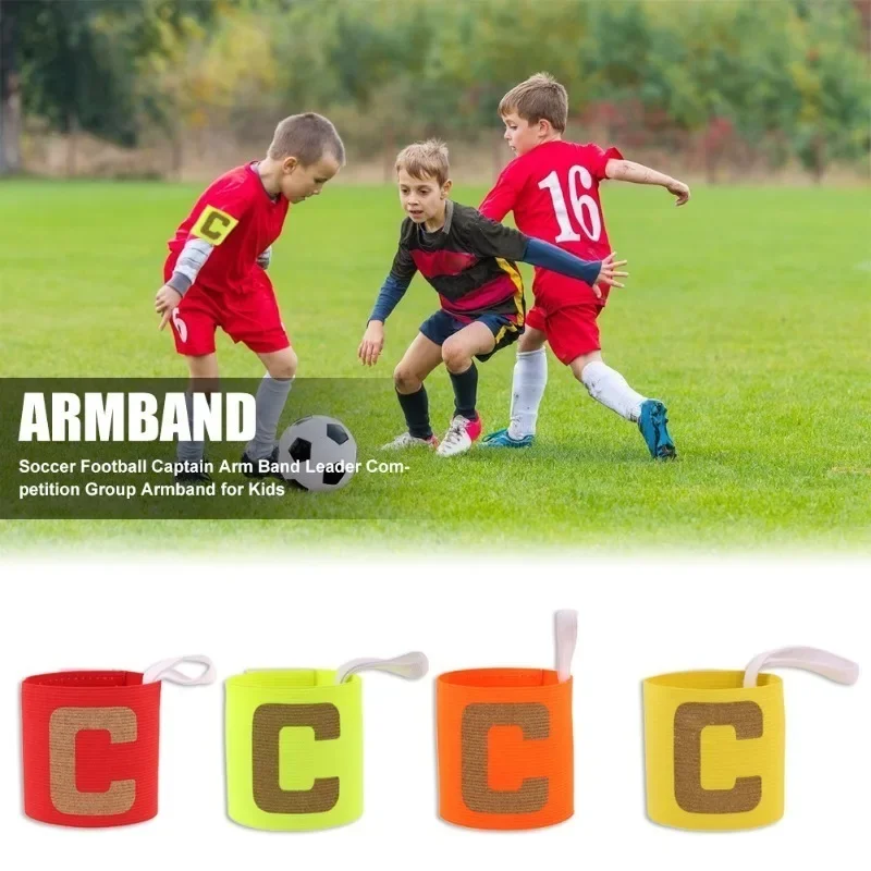 Kids Adults Football Captain Armband Soccer Arm Band Leader Competition Gift Soccer Captain Group Armband Football Training Tool