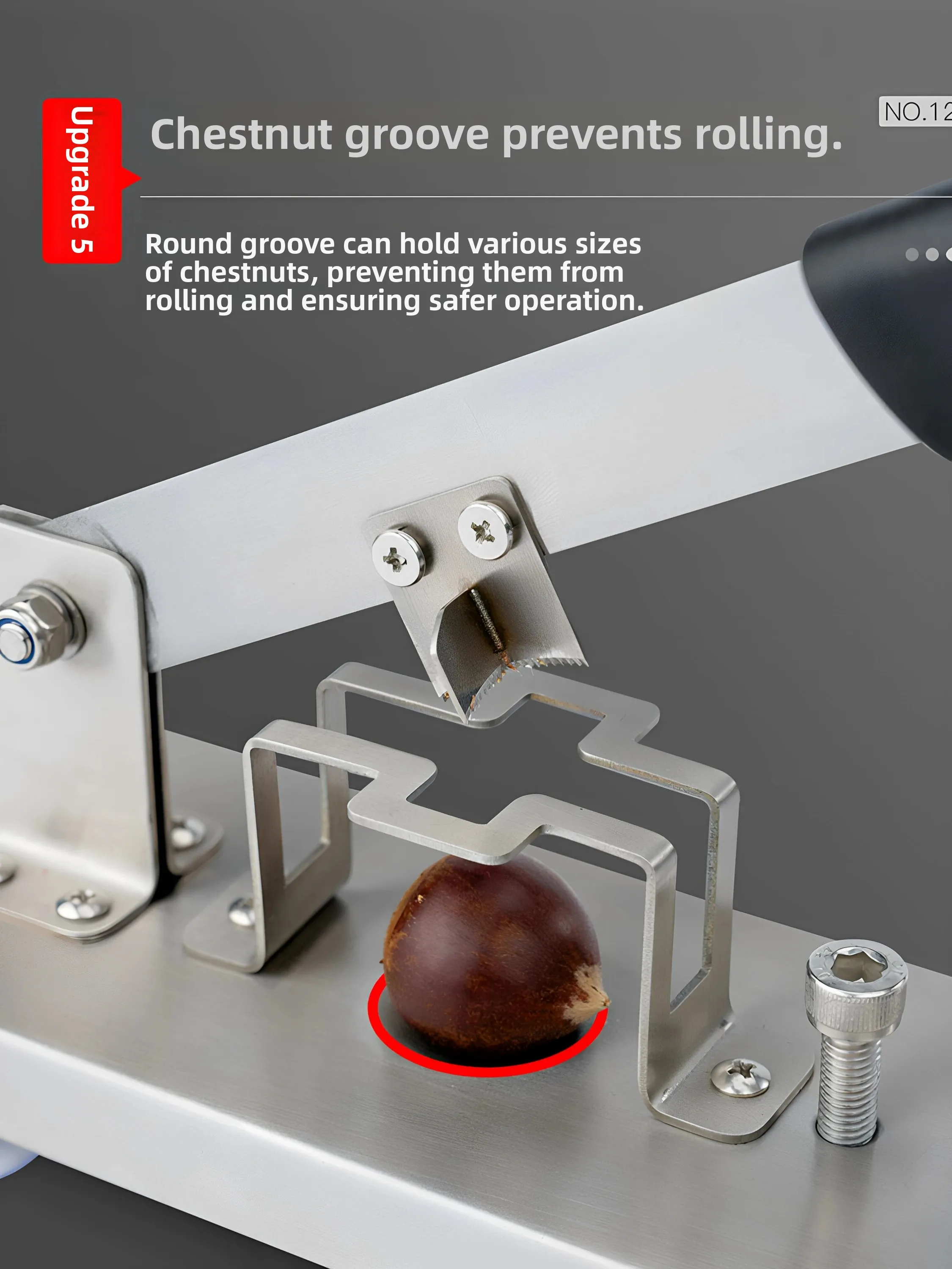 Commercial Home Use Chestnut Opener Multi-Function  Chestnut Cross-Cut  Hazel Nut Cracking Machine Kitchen Tool