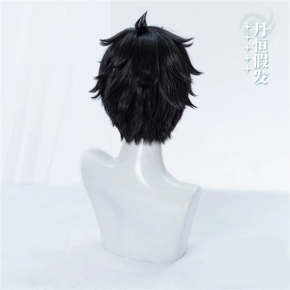 Cosmile Game Honkai : Star Rail Dan Heng Cosplay Hair Wig Human Use Hari Game Women Short Black Hair Props Lovely Gift C