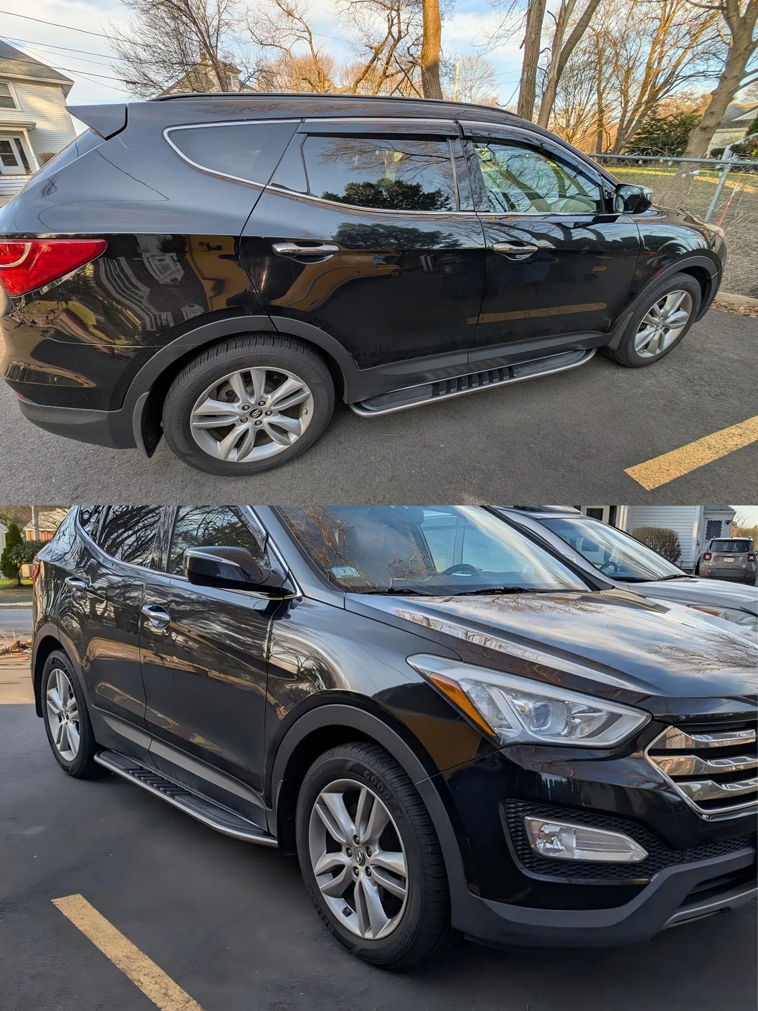 2 قطعة الألومنيوم 5.1 "خطوات جانبية ثابتة واسعة مناسبة لسوبارو XV Crosstrek 2013-2017 تشغيل لوحات Nerf القضبان القضبان لوحات الدواسات #4