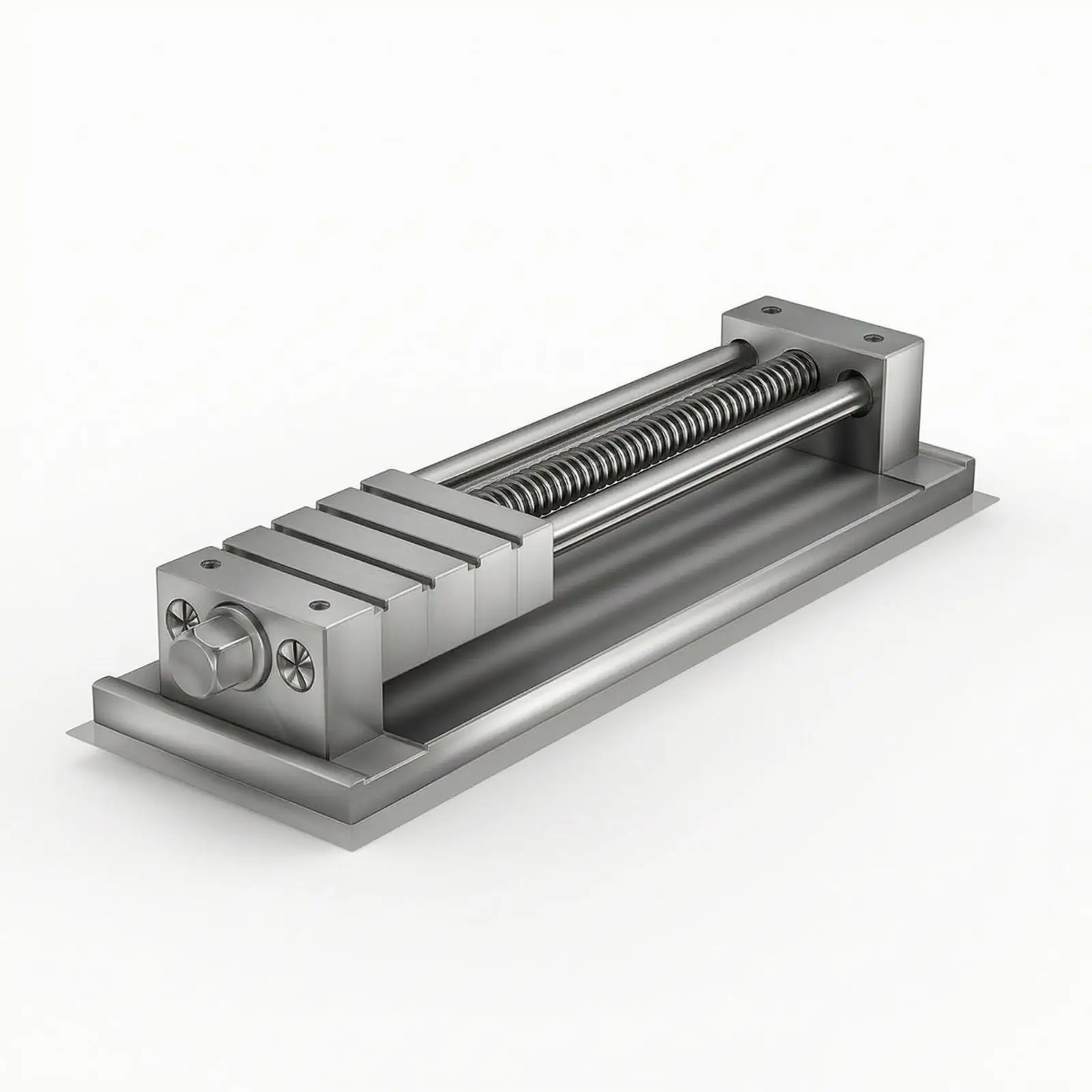 Rigid Multi Station Fixture for Workshop Milling Machine Clamping Tool with Thick Base Plate and Smooth Movement