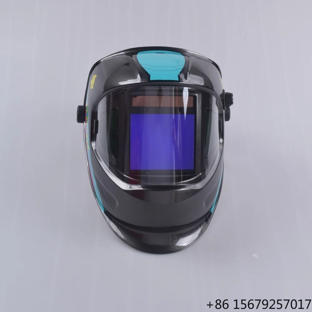 Hot Selling Solar Auto-Darkening Welding Helmet Large View Grinding Function UV IR Protection Custom Decal Welding Hood