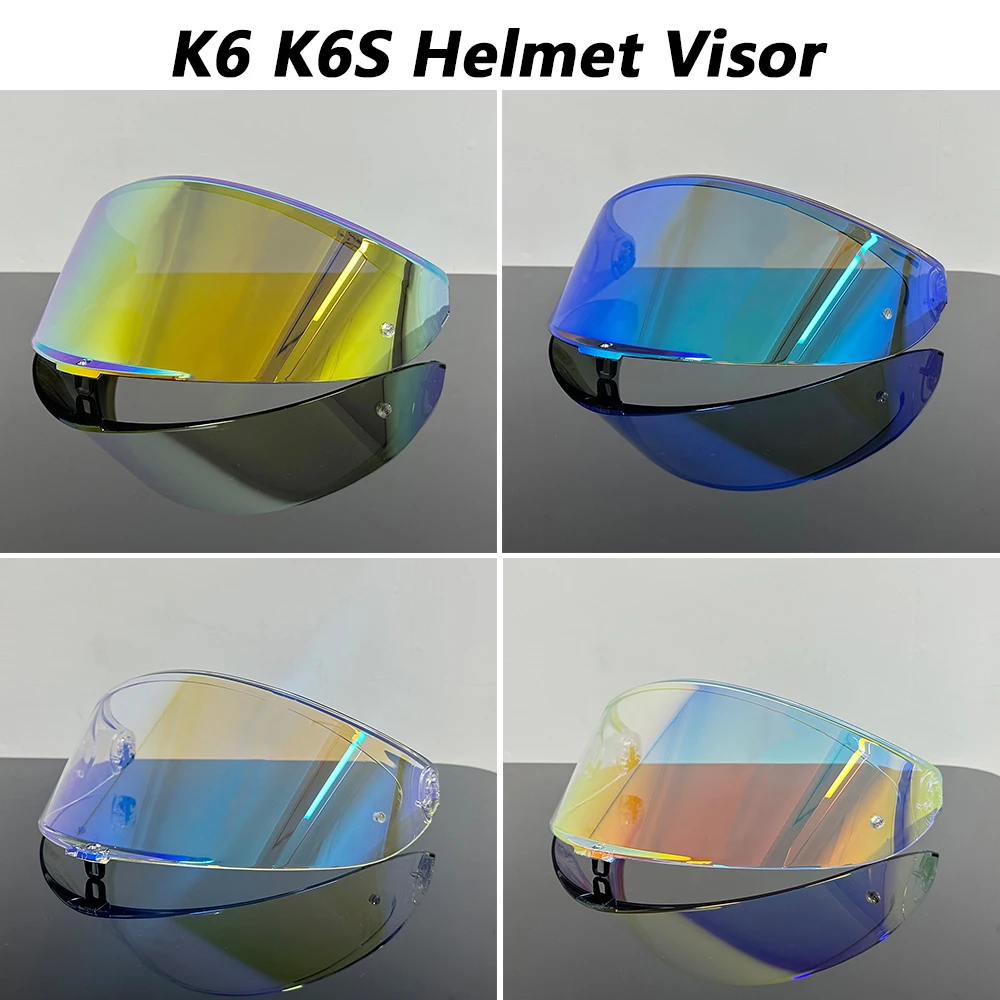 

Мотоциклетный шлем, козырек с защитой от УФ-лучей, линза для ПК, модель K6, дымчатый темный сменный козырек для AGV K6, щиток