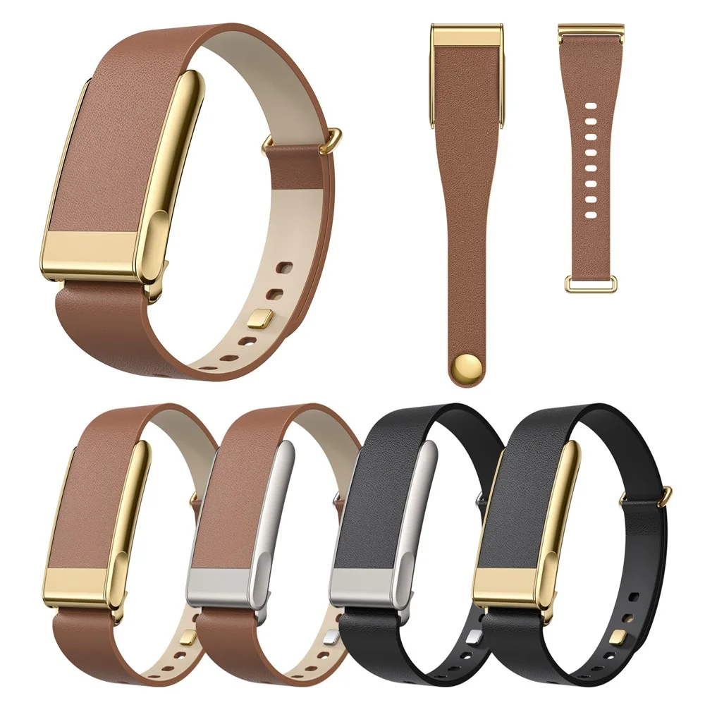 

Genuine Leather Watch Strap for Whoop 5.0/MG Adjustable Fitness Wristband for Whoop 5.0 One/Peak Life(MG) Slim Leather Braclets