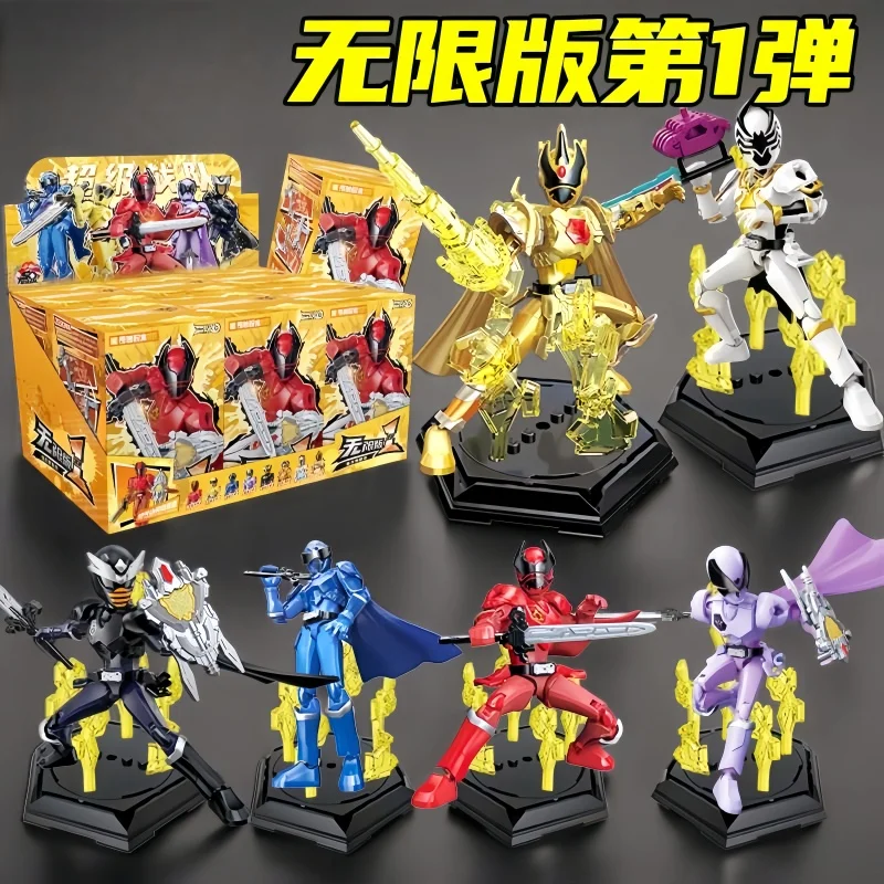 

Замечательный блок-человек, супер-команда, неограниченное издание, первая миссия короля, ручная глухая коробка, орнамент Beetle King