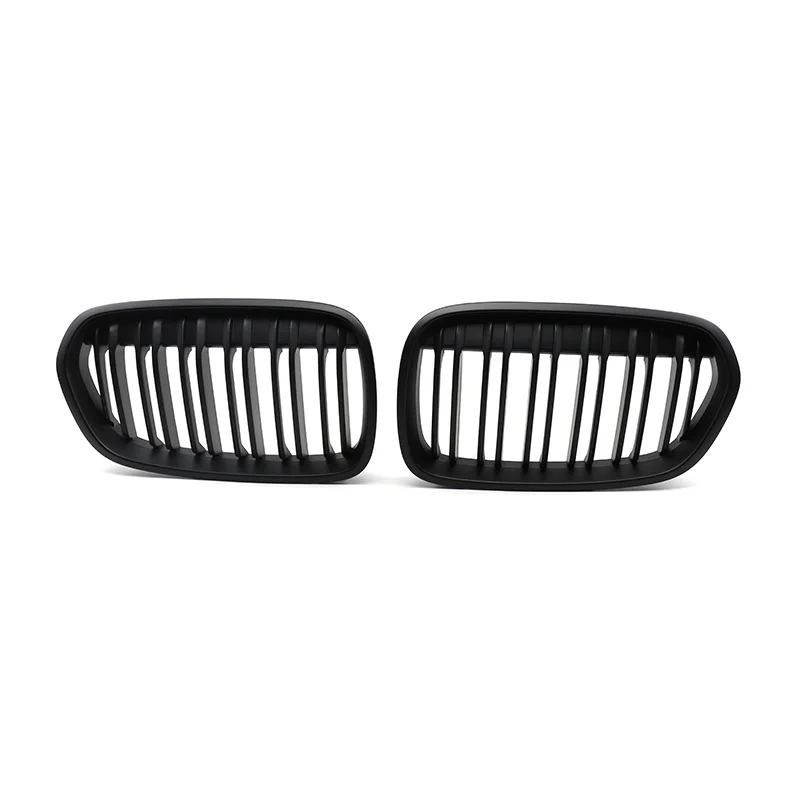 

Dual-line Car Center Grille ABS Matte Black Front Grille For Series 1 F52 2017-2020