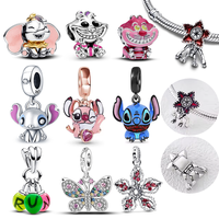 Original Women Bracelets DIY Jewelry Gifts Disney charm Plata De Ley 925 Silver Moveable Demogorgon Charm Pendant Beads