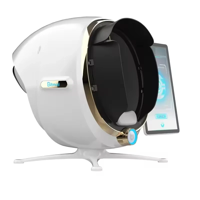 Most Popular Multilingual Bitmoji AI Intelligent HD Camera Skin Analyzer Full Face Scan Magic Mirror Skin Analysis Machine