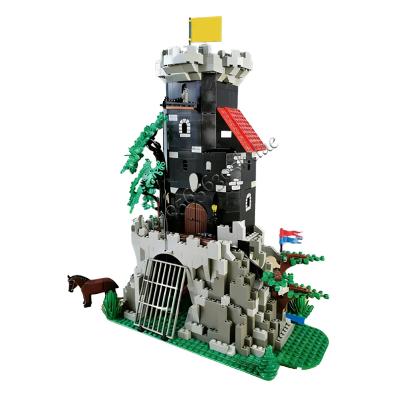 959 pièces, tour sombre d'ingénierie urbaine, MOC, construction modulaire personnalisable, blocs de construction créatifs, design éducatif, jouet DIY, cadeau de Noël