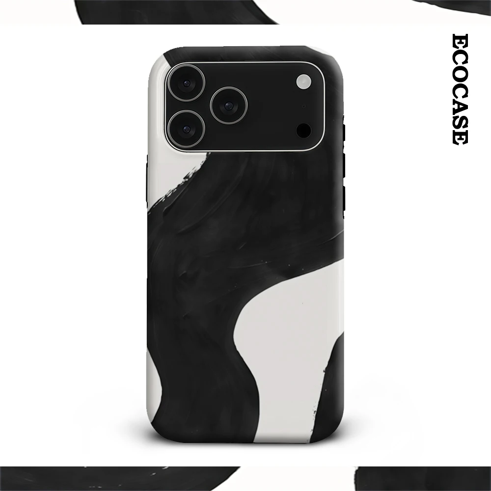 Black Ink Flow IPhone 17 Must-Haves Handyhülle für IPhone 17 16 15 14 13 12 11 Pro Max Plus Doppelschichtige Rückseite