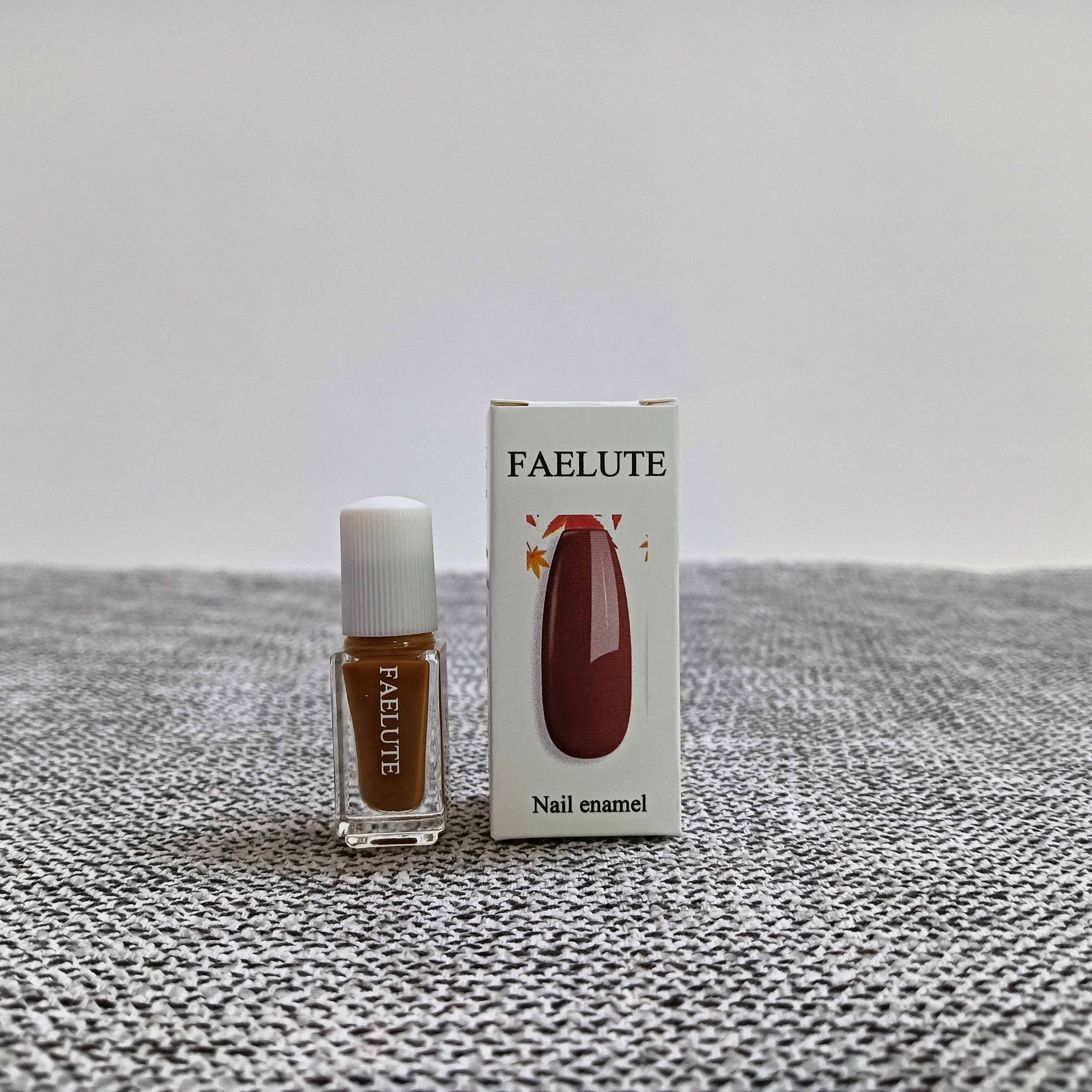 مجموعة طلاء أظافر جل بني عاري 15 مل من FAELUTE، سريع الجفاف، طلاء أظافر سائل يدوم طويلاً، ألوان كلاسيكية