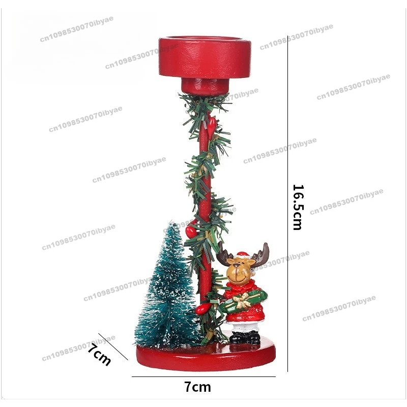 

3 шт. подходят для рождественских украшений, настольных подсвечников из смолы для рождественской елки Клауса, украшений для вечеринок
