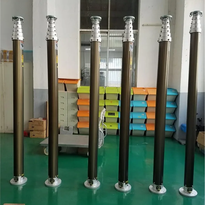 2m to 18m Aluminum Pneumatic Telescoping Mast for CCTV Camera