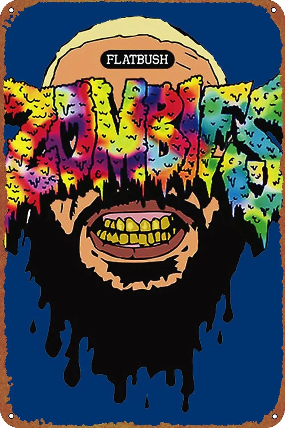 Flatbush Zombies Poster Metal Plaque Tin Sign,Vintage Metal Pub Club Cafe bar Home Wall Art Decoration Poster Retro 8x12 inches