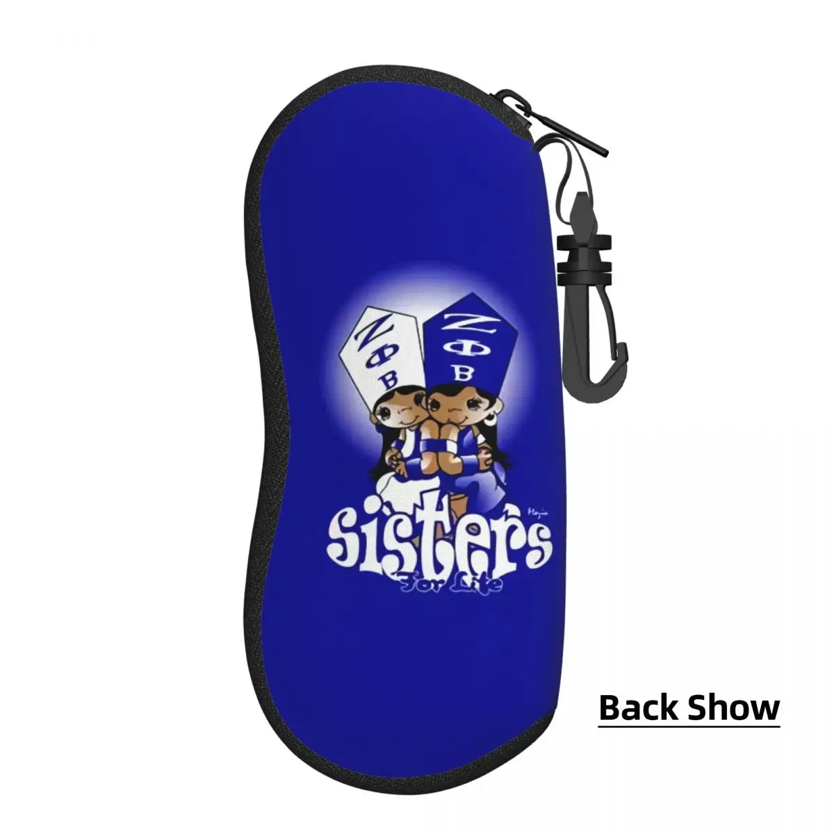 Custom Zeta Phi Beta Sisterly Love Shell Eyeglasses Protector Cases Cute Sunglass Case Greek Letter 1920 Glasses Pouch