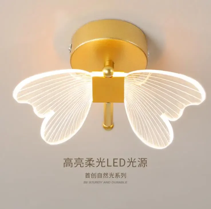 

Creative butterfly corridor aisle lamp simple modern porch ceiling lamp balcony cloakroom home decoration lamp