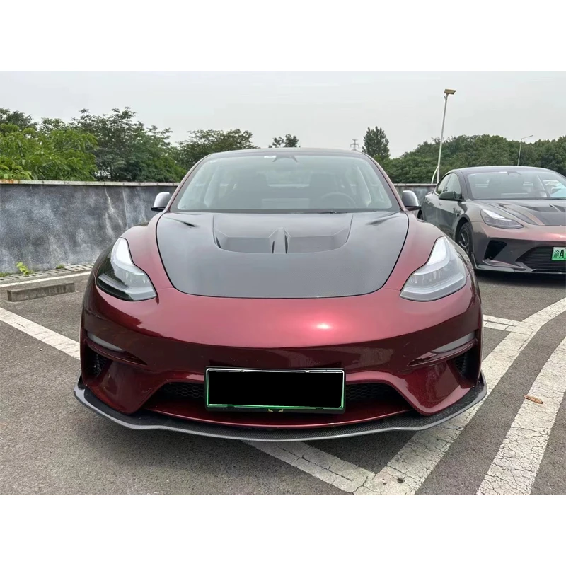 

High Quality For Tesla Model 3 Upgrade ROBOT SC Style Resin Material Body Kit Front Bumper Rear Bumper Side Skirt Hood