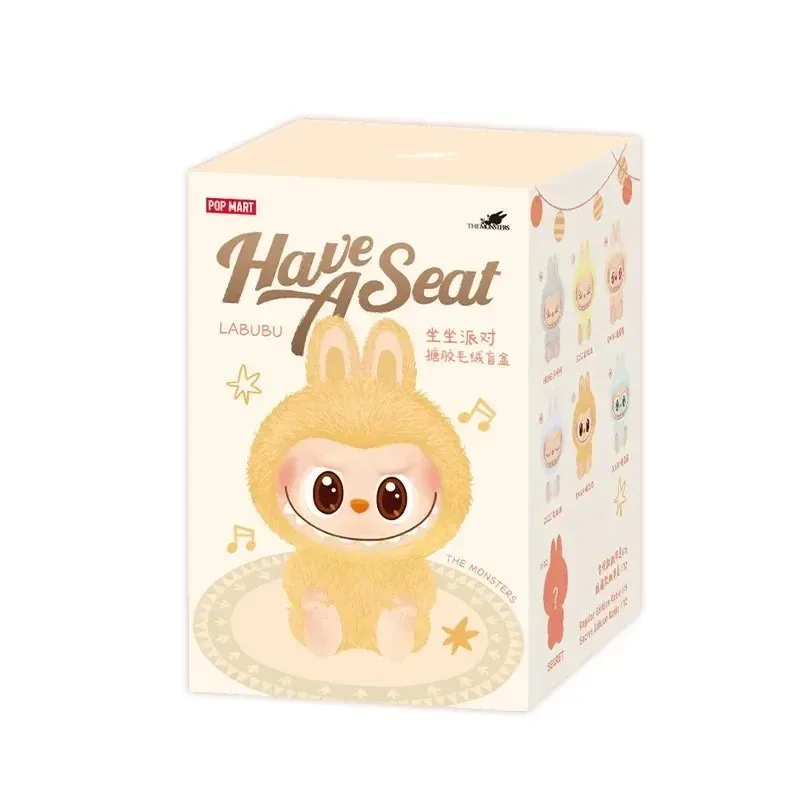 

Оригинальный POP MART LABUBU THE MONSTERS Have a Seat Mystery Box слепая коробка виниловые плюшевые игрушки куклы аниме фигурки настольные украшения