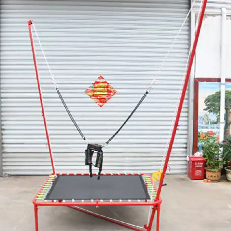 Factory Price High Quality 2*2*4m Single Hand-Winch Bungee Trampoline for Kids and Adults Fun Play Equipment Indoor Outdoor Fun