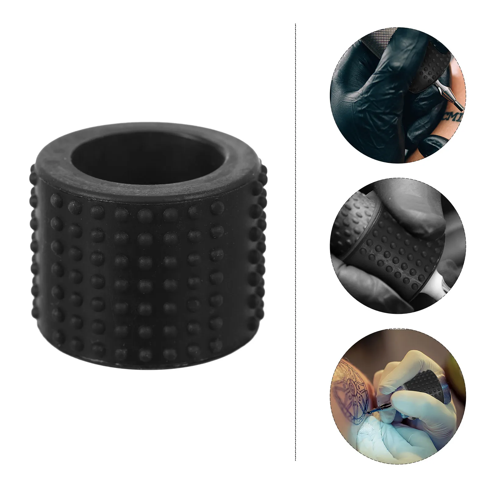1Pcs Silicone Grip Cover High Temperature Resistant Handle Sleeve 25mm Inner Diameter 37mm Outer Diameter Comfortable Grip Cover