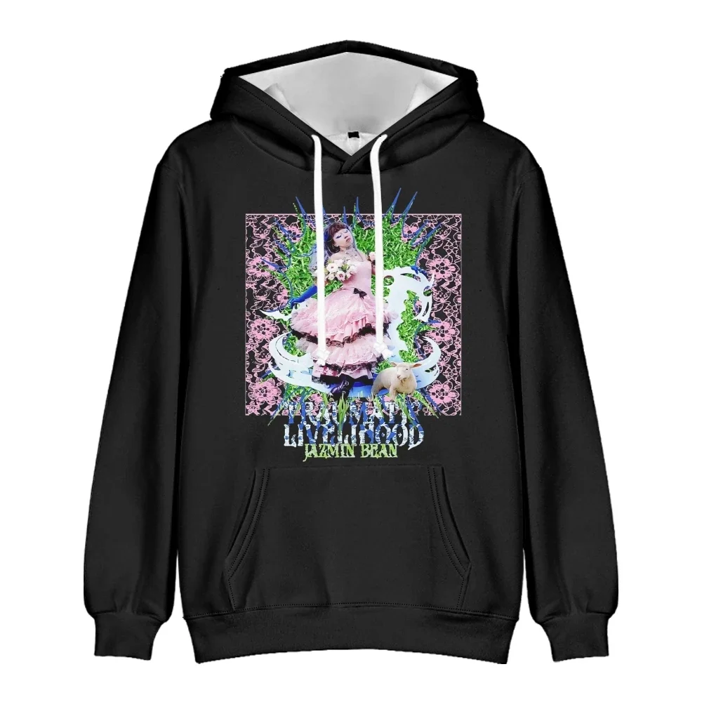 Jazmin Bean Traumatic Livelihood 3D Print Oversized Women/Men Hoodie Sweatshirt Streetwear Hip Hop Pullover Hooded Jacket