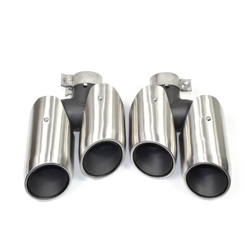 Sypes S Type Exhaust 2014-2018 Silver Black Macan Muffler  Tip For Porsche Petrol Car original Exhaust Pipe changed four tip