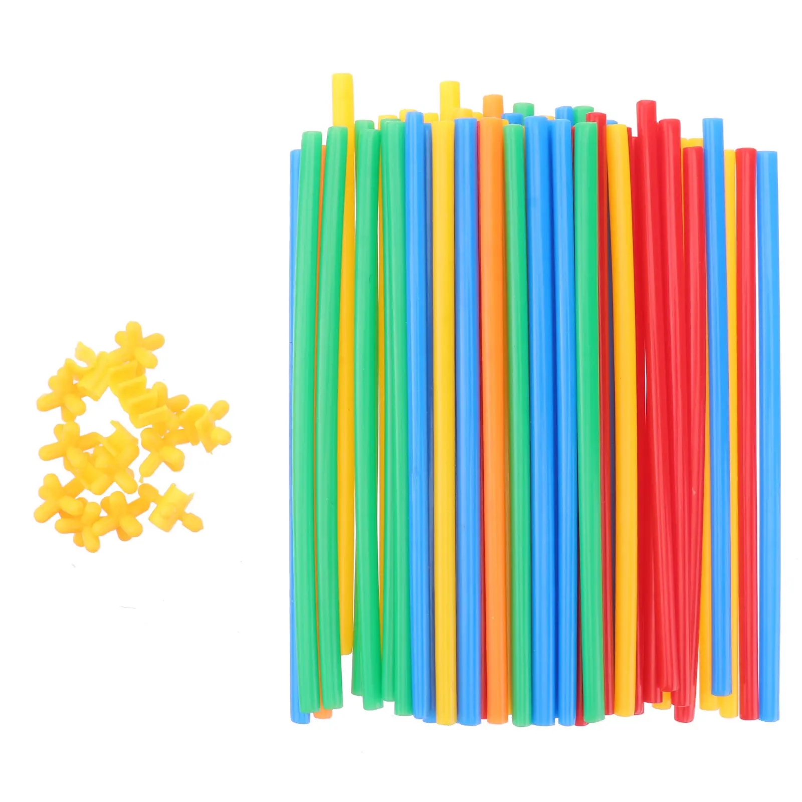

500Pcs Straw Constructor Interlocking Educational Engineering Set for Kids DIY Assembling Creativity Manipulative Ability