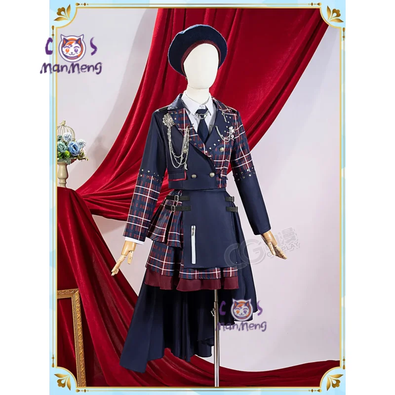 كوراتا ماشيرو هيروماشي نانامي بانج دريم! أزياء تنكرية لحفلات الهالوين، قبعة عصرية، ربطة عنق، قميص، جوارب، مجموعة موحدة للنساء #4