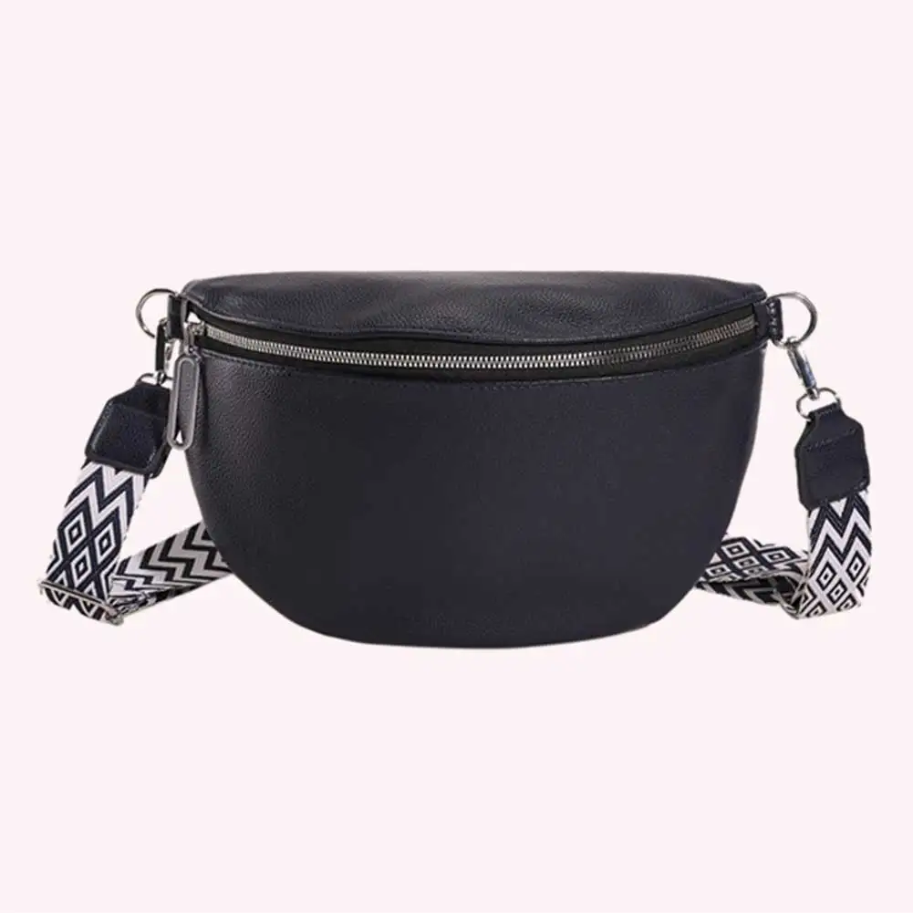 PU Leather Belt Bag Adjustable Shoulder Straps Female Fany Packen Zip for Party Festival Sports Shoulder Bag Bolso Fanny Pack