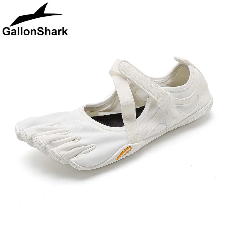 GallonShark Women's Breathable Five-Finger Shoes, Strappy Barefoot Shoes for Yoga, Pilates, Barre & Indoor Fitness Sessions