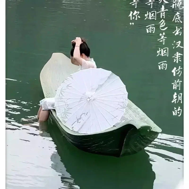 Barco vendedor caliente Barco de hoja de bambú Barco artístico