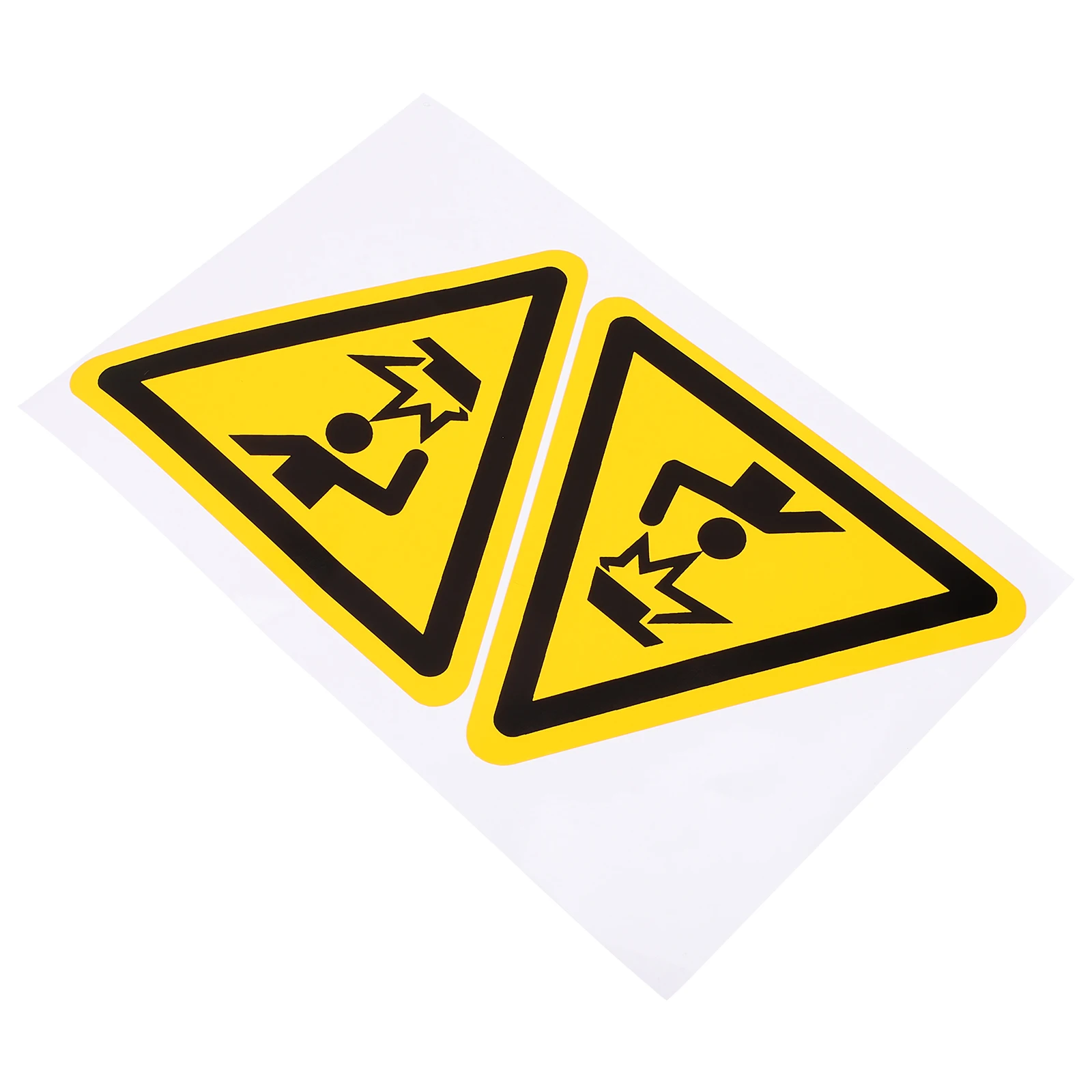 

2pcs Watch Your Head Safety Sign Pvc Warning Sticker Self-Adhesive Caution Decal For Factory Workshop Machinery Head Collision